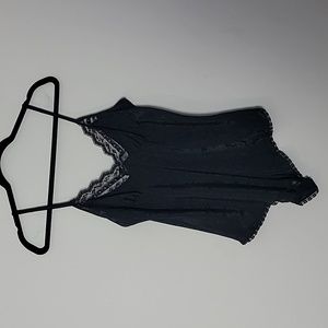 VTG Sasson Black Bodysuit Teddy Lingerie